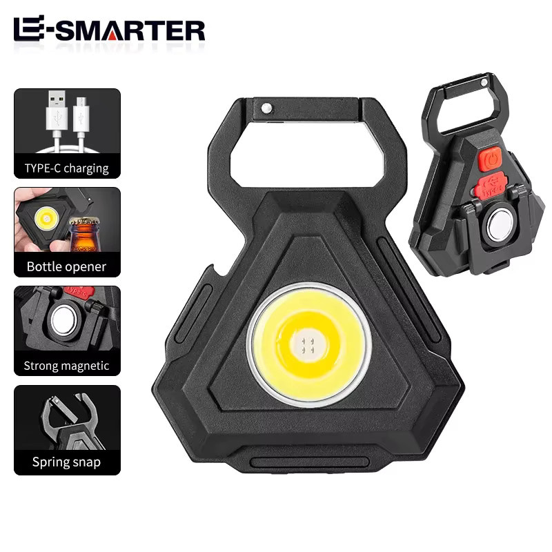 ESMARTER W5128 Multifunktions-Taschenlampe als Schlüsselanhänger in Schwarz - Bild 2