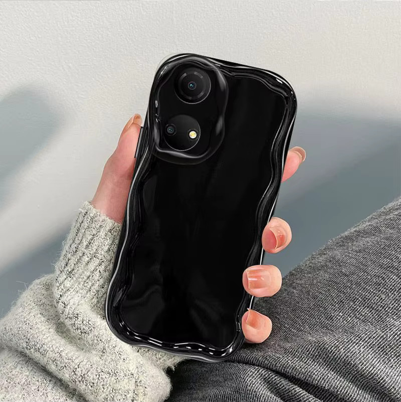 Honor X7 4G Handyhülle TPU Wave Soft Case Cover in Schwarz für CMA-LX2, CMA-LX1, CMA-LX3 - Bild 3