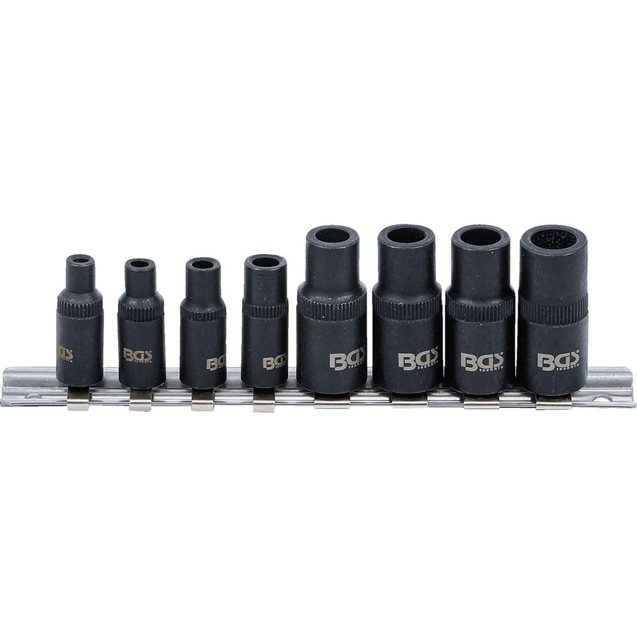BGS Gewindebohrer-Aufnahme-Satz 8-teilig aus Stahl in Schwarz mit 6,3 mm (1/4 Zoll) und 10 mm (3/8 Zoll) - Bild 2