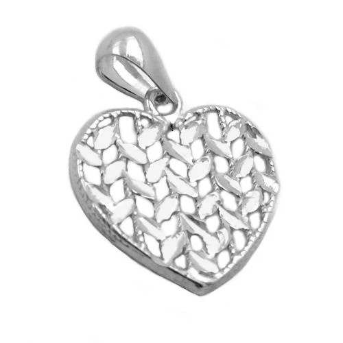 SIGO Anhänger Herz, Silber 925, diamantiert, Unisex - Bild 1