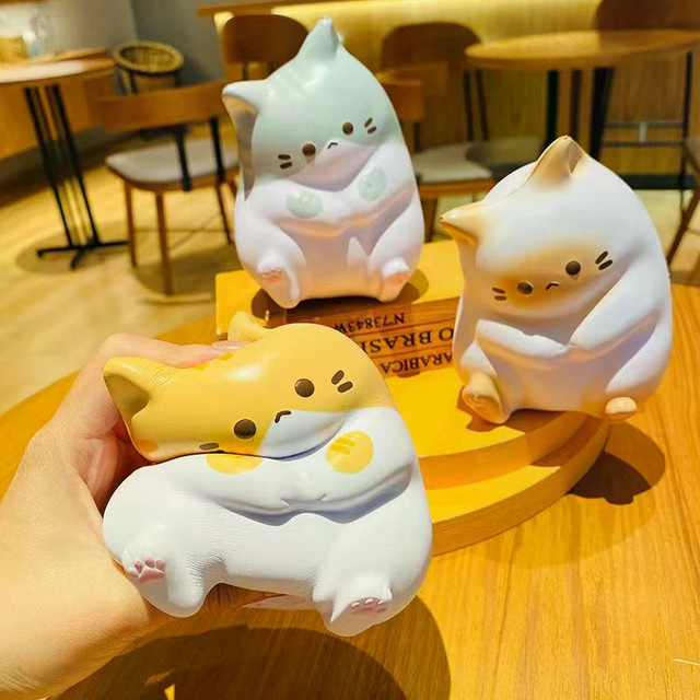 YEGBONG Katzen-Stressabbau-Squishy-Spielzeug, Anti-Stress-Ball - Bild 1