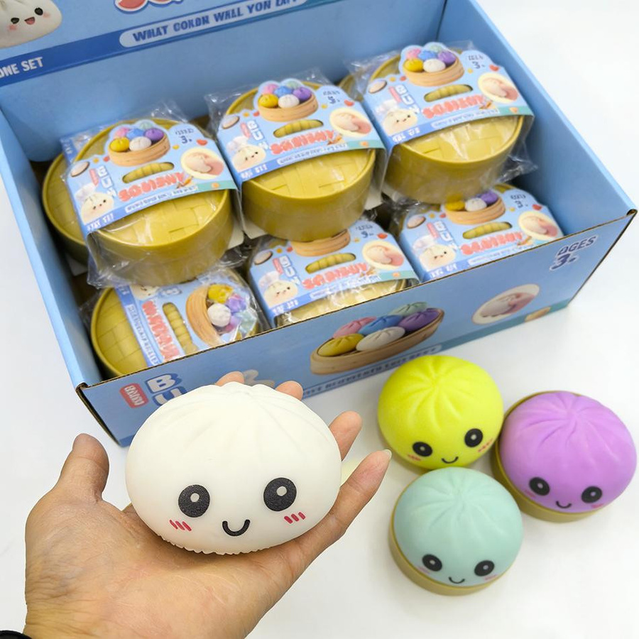 Yiran toy 1 Knödel Squishies Stressball Fidget Taktiles Spielzeug mit Dampfgarer und Knetmasse - Bild 2