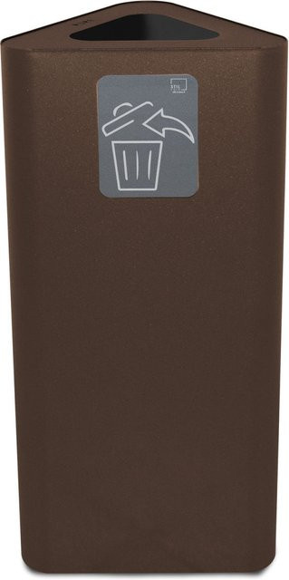 Stil Casa PURE Abfallsammelbehälter aus Stahl in Rostbraun, 60 l, B/T/H: 38,0 x 34,5 x 82,5 cm - Bild 1
