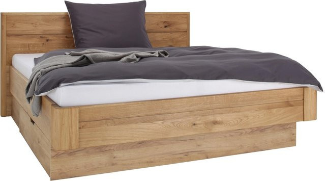 ecoTree Bett aus Massivholz in Wild Oak mit Schubladen, B/T/H: 180 x 200 x 98 cm - Bild 1