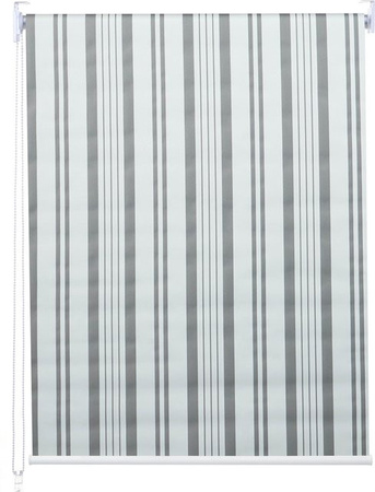 MCW Rollo MCW-D52 Seitenzugrollo zur Verdunkelung, blickdicht, grau/weiß, B: 100 cm, H: 230 cm