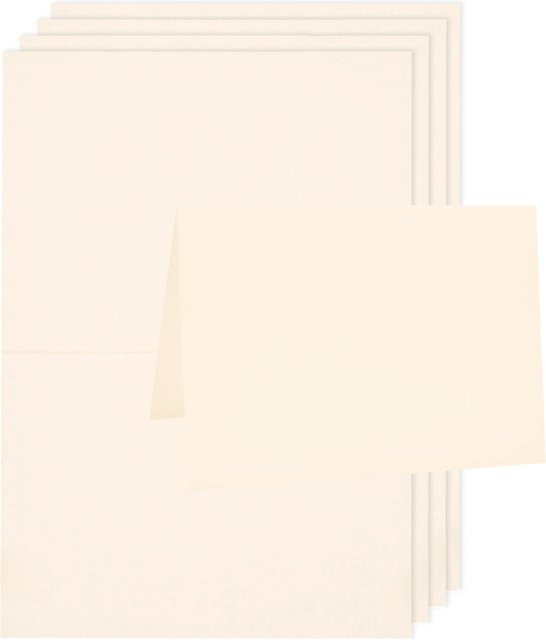 Rico Design Paper Poetry Luxury Karten B6 Elfenbein - Bild 1