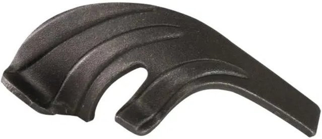 FeNau Leichtbarockblatt aus Schmiedeeisen in Schwarz, B: 7,0 cm, H: 3,0 cm, T: 2,0 mm - Bild 1