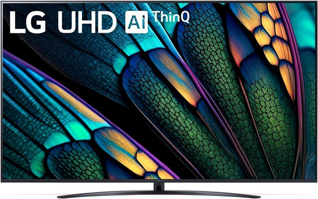 LG 75UR81006LJ Smart TV mit 189 cm (75 Zoll) LCD-LED-Technik, 4K Ultra HD, HDR, UHD AI ThinQ und Sprachsteuerung, Schwarz - Bild 1