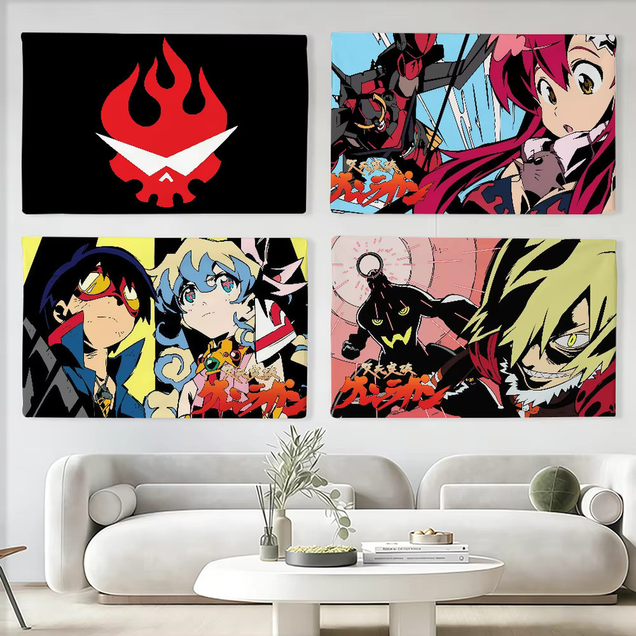 Warner Bros. Anime Gurren Lagann Wandbanner Dekoration in Multicolour, B: 60,0 cm, H: 40,0 cm - Bild 2
