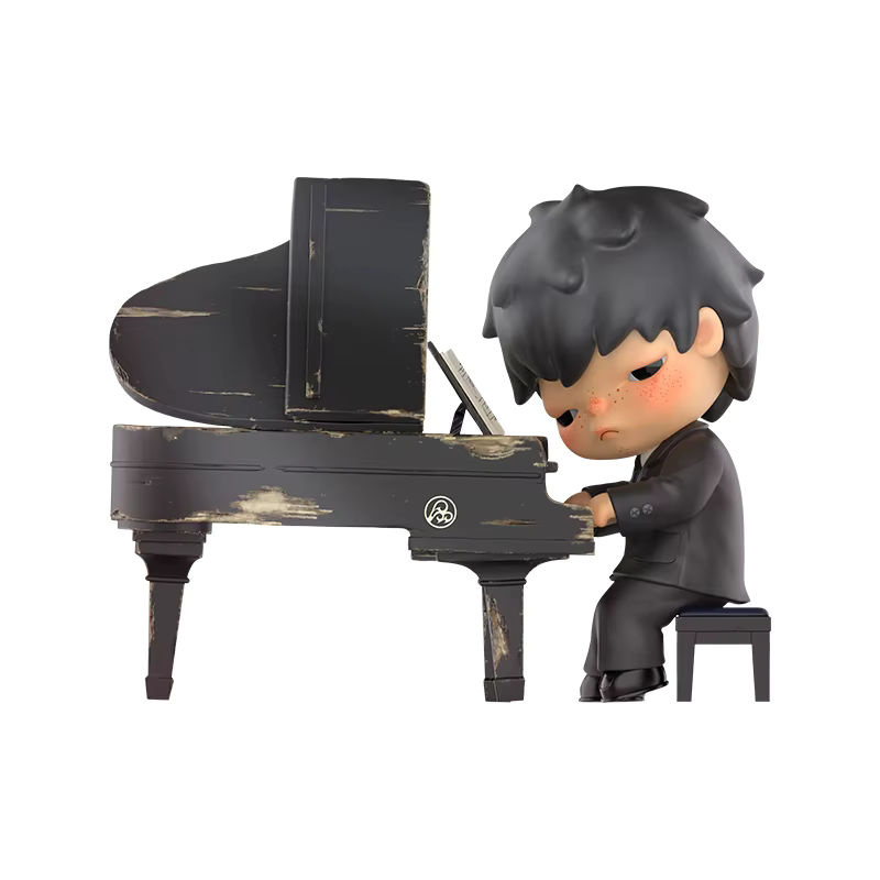 POP MART Hirono The Pianist Figure Limited Edition in Schwarz - Bild 4