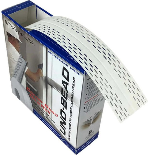 Strait-Flex Kantenprofil UNO-BEAD 222 Papierrolle Weiß, Länge: 30,5 m - Bild 1