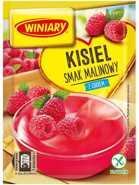Winiary Grießbrei Himbeergeschmack mit Zucker 77 g - Bild 1