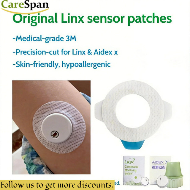 AidexX Linx Sensor Patches CGM Aufkleber, Hypoallergene Medizinische Klebepflaster - Bild 1