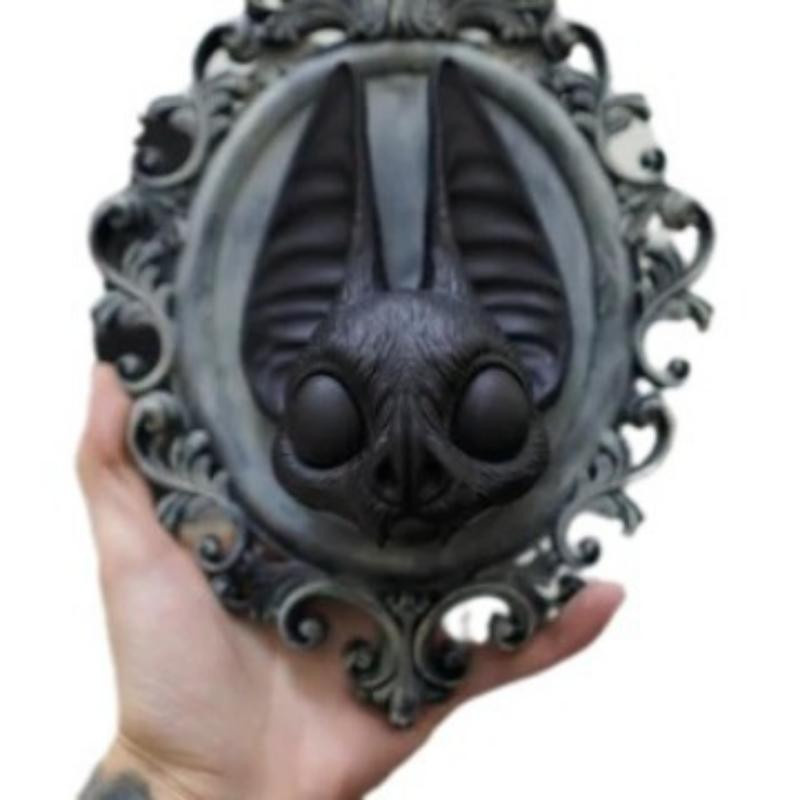 Yiran Furniture Halloween Bat Anhänger im Gothic Barock Stil, Schwarz, Harz, B/T/H: 15 x 21 x 6 cm - Bild 3