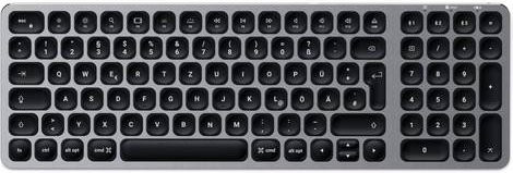 Satechi Bluetooth Tastatur Anthrazit mit numerischem Tastenfeld, QWERTZ Deutsch, beleuchtet, USB-C - Bild 1