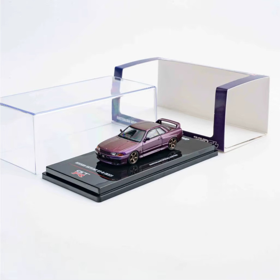 INNO64 Nissan Skyline GT-R (R32) Australische Sonderedition, 1:64, Lila, Druckguss-Automodell - Bild 2