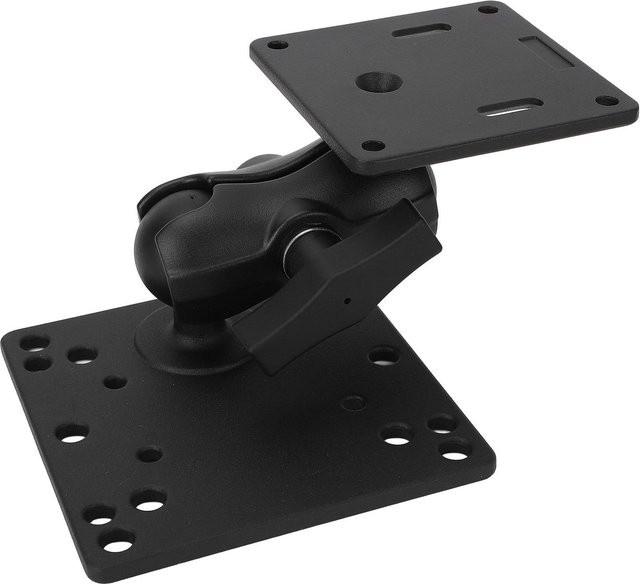 Igeteck Doppelgelenkarm Halterung aus Aluminiumlegierung mit 1,5 Zoll C-Größe Kugeladapter in Schwarz für Tablet, Handy und Fischfinder - Bild 1