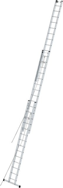 Krause Seilzugleiter Stabilo 3-teilig mit 14 Sprossen, Farbe Silber, H x B x T: 251 x 48 x 875 cm - Bild 1
