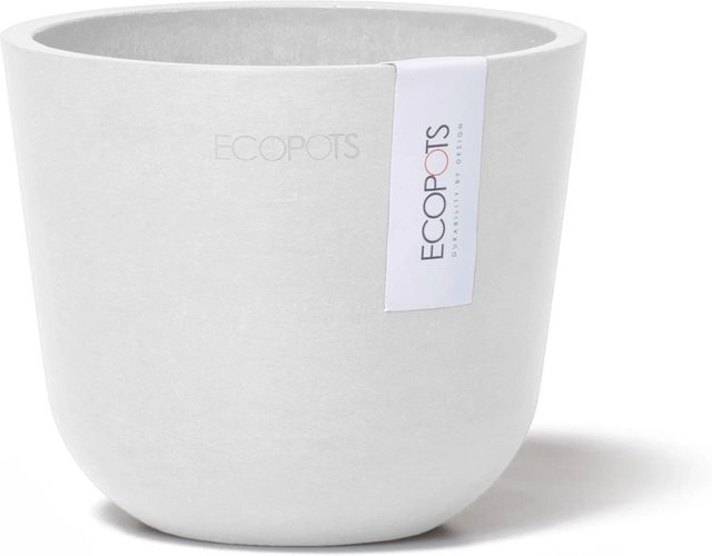 Ecopots Pflanztopf Oslo Mini Weiß B: 11,5 cm, T: 10 cm, H: 10 cm - Bild 1