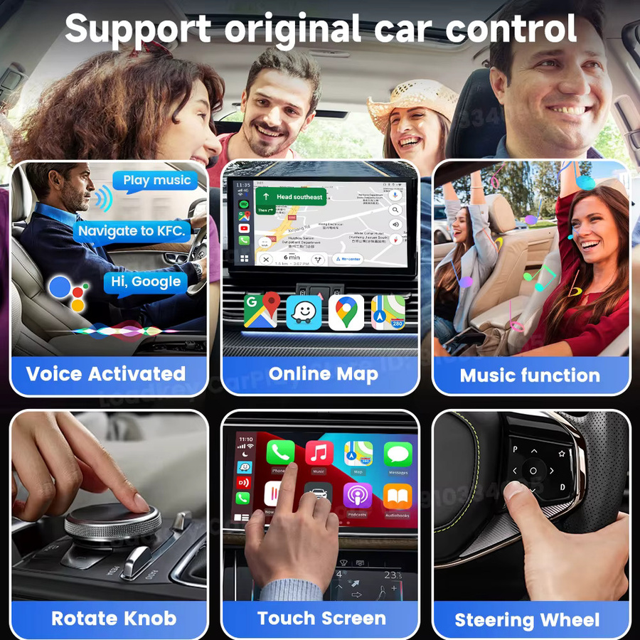 CarlinKit Android TV Box Wireless Adapter Lite in Schwarz mit CarPlay, Android Auto und HD Ausgang für IPTV, Youtube, Netflix und Spotify - Bild 5