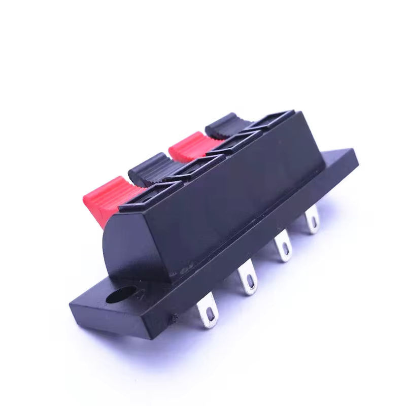 FRHY 10 Stück Federbelastete Push-In-Anschlussklemmen aus Kunststoff für Audio-Lautsprecher, Steckbretter und Verstärker mit 2 oder 4 Positionen - Bild 6