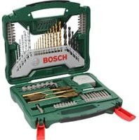 Bosch X-Line Titanium Bohrer- und Schrauber-Set, 70-teiliges HSS-Universal-Bohrersortiment in Grün - Bild 1