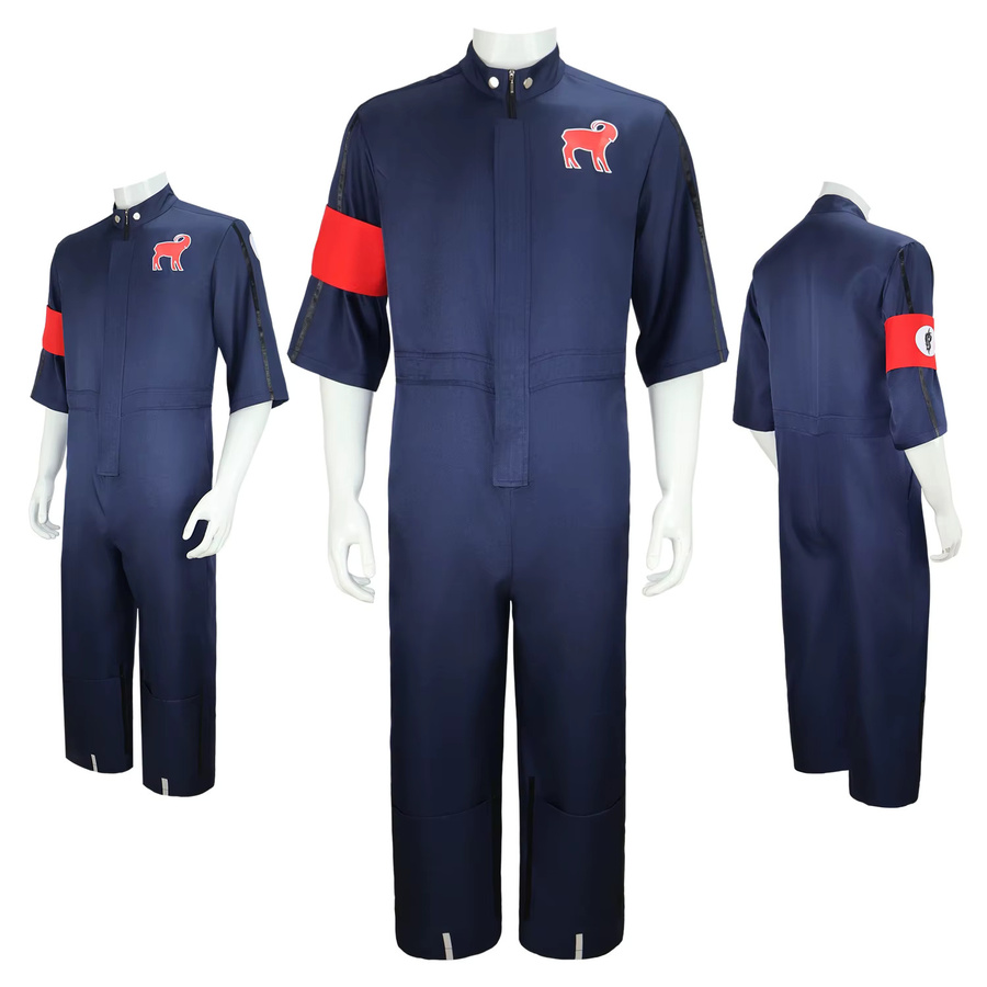 HHYRCOS Fantasy Cosplay Kostüm, Rot-Blau, Textil - Bild 2
