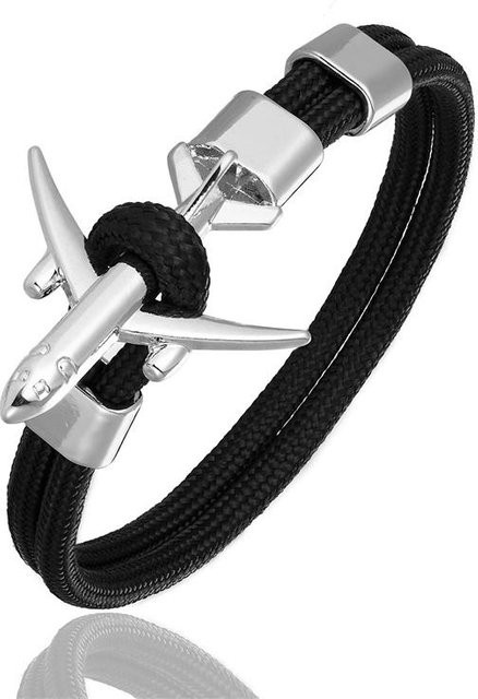YIRAN Jewelry Armband, Flugzeug, Anker, Messing, Bunt, Unisex, 19cm - Bild 1