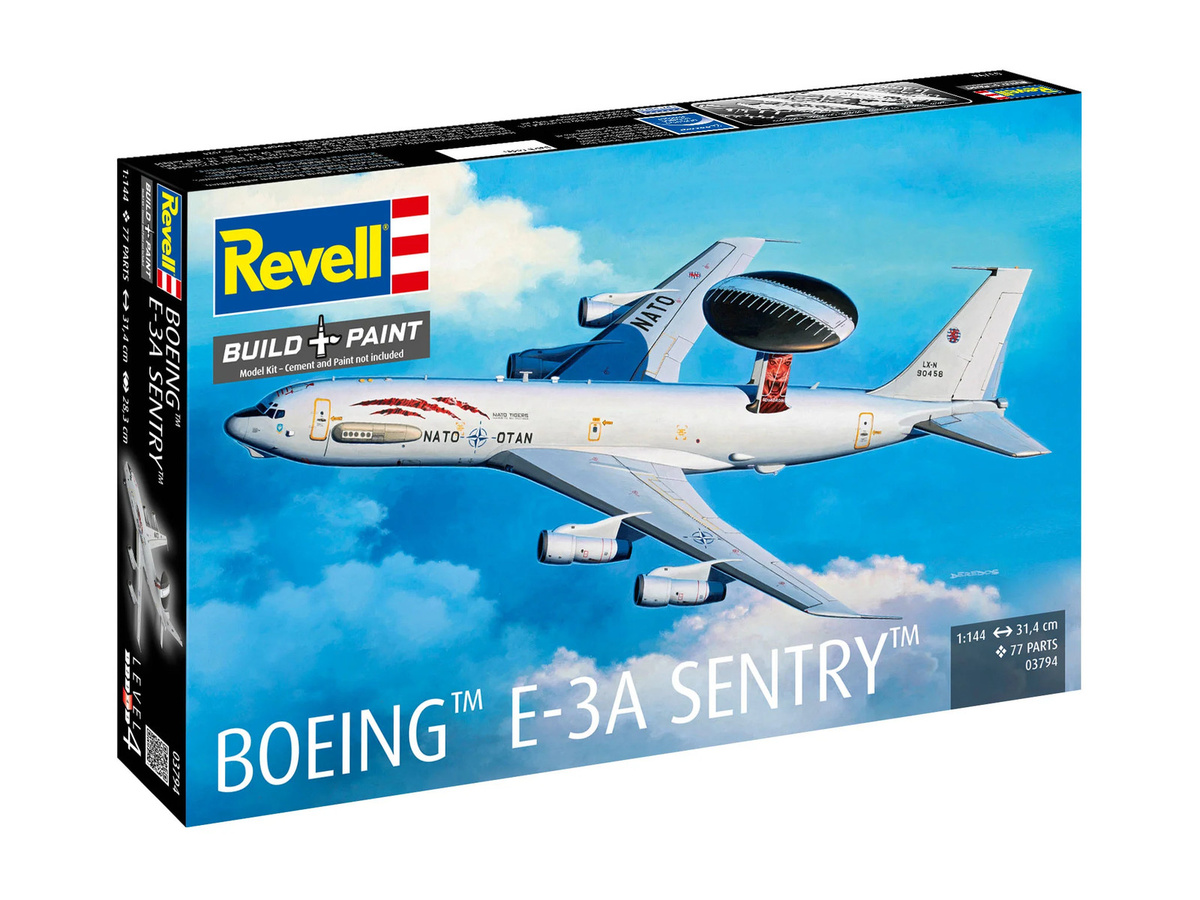 Revell Boeing E-3A Sentry, Modellbausatz, 1:144 - Bild 3