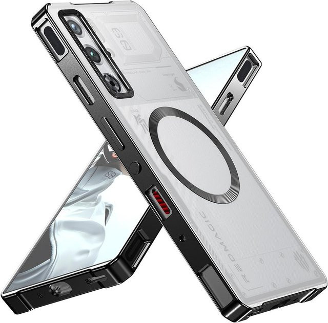 Nubia Red Magic 10 Pro MagSafe kompatible Handyhülle mit Metallrahmen in Transparent, stoßfest und schlankes Design - Bild 1
