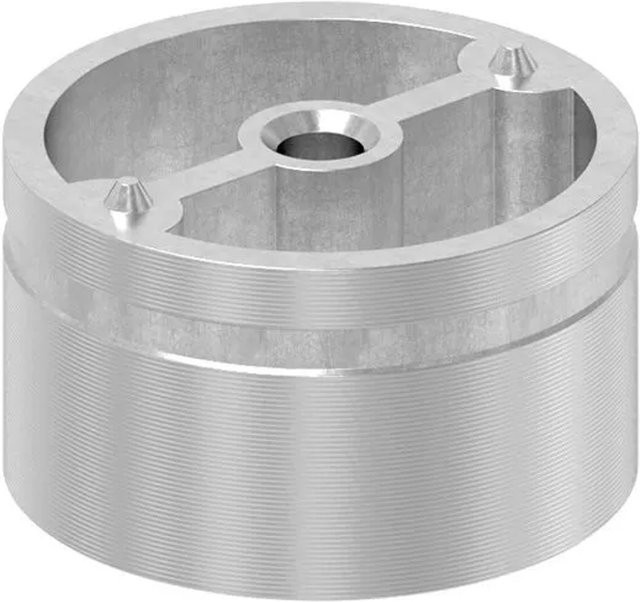 FeNau Handlaufadapter aus Edelstahl V2A in Silber für Ø 42,4 mm Holzhandlauf - Bild 1