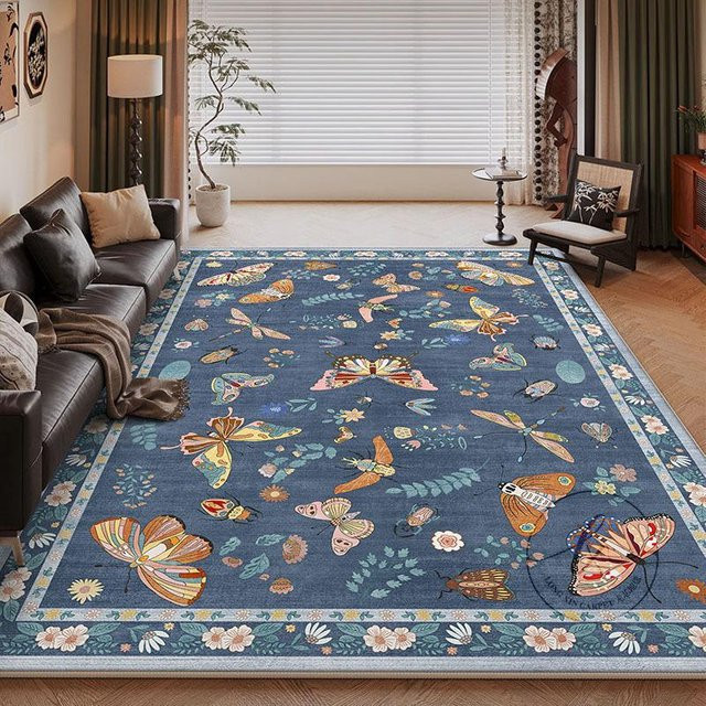 WTEMPO Bodenmatte im antiken Stil, blau, B/T: 180 x 220 cm - Bild 1