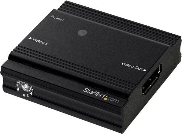 StarTech.com HDMI Signalverstärker HDBOOST4K in Schwarz für Video und Audio mit 4K 60Hz und bis zu 35 m Reichweite - Bild 1