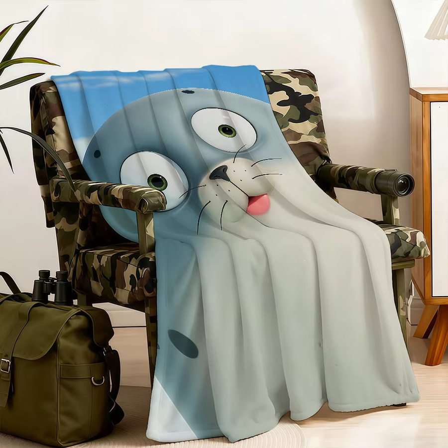 S-SealookS Kuschelige Kinderdecke aus blauem Kunstfell als weicher Überwurf für Bett, Sofa oder Kinderwagen - Bild 2
