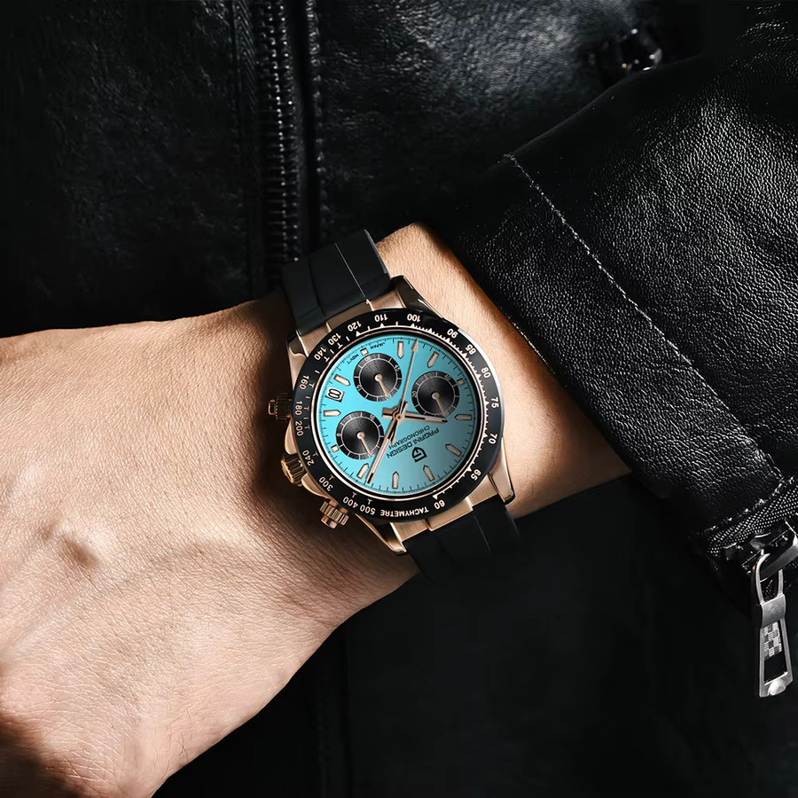 Pagani Design Chronograph, Quarz, Edelstahl, Saphirglas, Herren - Bild 4