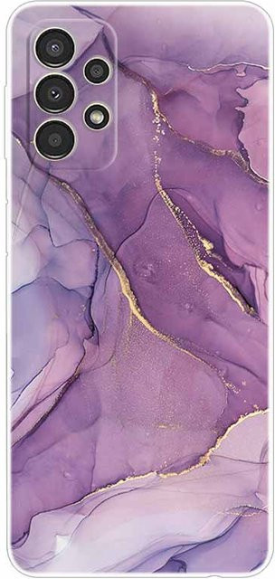 Samsung Silikon TPU Schutzhülle für Galaxy A52s 5G, Galaxy A52 4G und Galaxy A53 5G in Transparent oder Purple - Bild 1