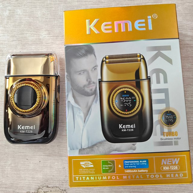 Kemei Elektrischer Rasierer für Herren mit zwei schwimmenden Köpfen - Bild 1