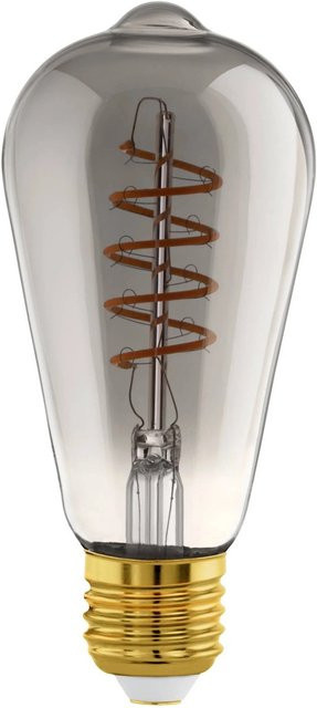 Eglo LED Leuchtmittel E27 Globeform in transparentem Glas mit 4 W und 2.000 K warmweißem Licht - Bild 1