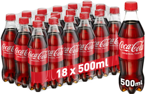 Coca Cola, Limonade, Cola, 18 x 0,5 l - Bild 1