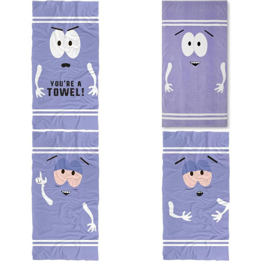 StrideStep South Park Strandtuch für Kinder mit Schnelltrocknungs- und Sandabweisenden Eigenschaften, B: 75 cm, L: 150 cm - Bild 4