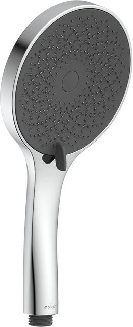 Schütte Handbrause Capri in Chrom und Anthrazit mit Regen- und Massagefunktion, rund, Durchmesser: 13,0 cm - Bild 1