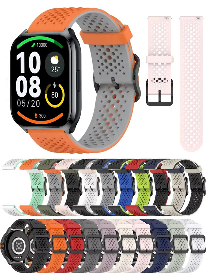 Haylou Uhrenarmband, Silikon, Schwarz, Unisex - Bild 4