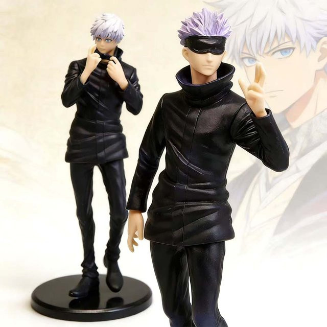 Bandai Jujutsu Kaisen Gojo Satoru Actionfigur, Einzelfigur, Kunststoff, Schwarz - Bild 1