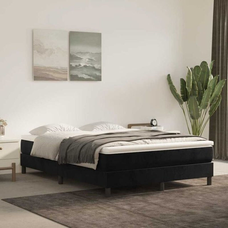 Vidaxl Taschenfederkernmatratze in Schwarz und Weiß, Modern, B/T/H: 140 x 210 x 20 cm - Bild 1