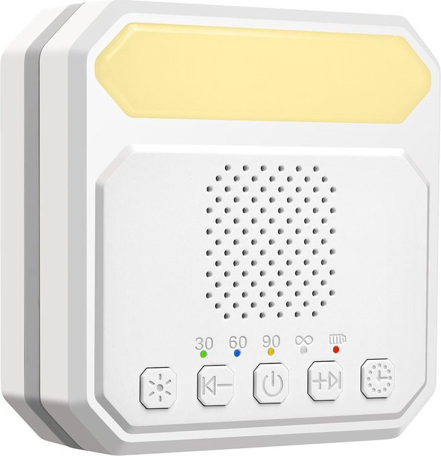 TOMTOP JMS Baby Sleep Sound Machine mit Nachtlicht und 21 beruhigenden Musikrichtungen in Weiß - Bild 1