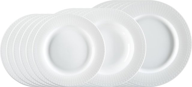 Ritzenhoff & Breker Teller-Set Sofia aus Porzellan, 18er Set, Weiß - Bild 1