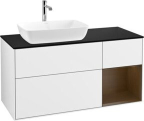 V&B Waschtischunterschrank Finion Wandbeleuchtung Weiß Lackiert Breite: 120 cm, Tiefe: 50,1 cm, Höhe: 50,1 cm - Bild 1