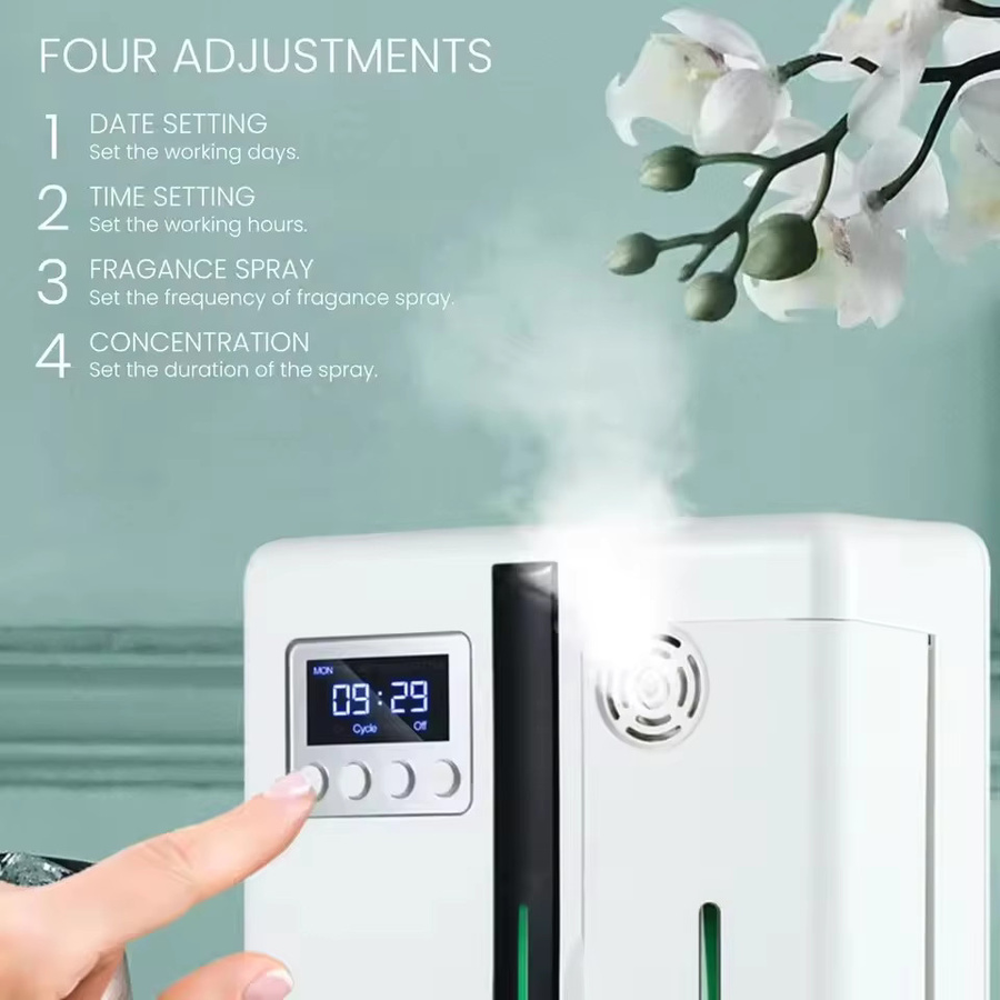 HAOYUNMA Elektrischer Aromadiffusor mit automatischem Spray zur Wandmontage in Weiß - Bild 3