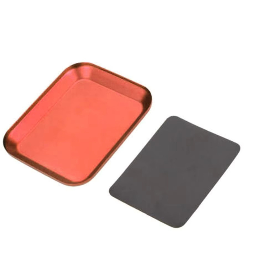 YSIDO RC-Reparaturwerkzeug, magnetische Schraubenablageplatte, 2-teiliges Set, Metall, Rot - Bild 3