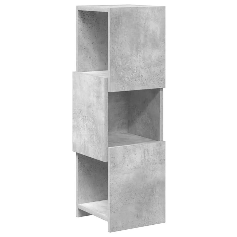 vidaXL Eckschrank in Betongrau aus Holzwerkstoff, B/T/H: 25,5 x 25,0 x 80,0 cm - Bild 2